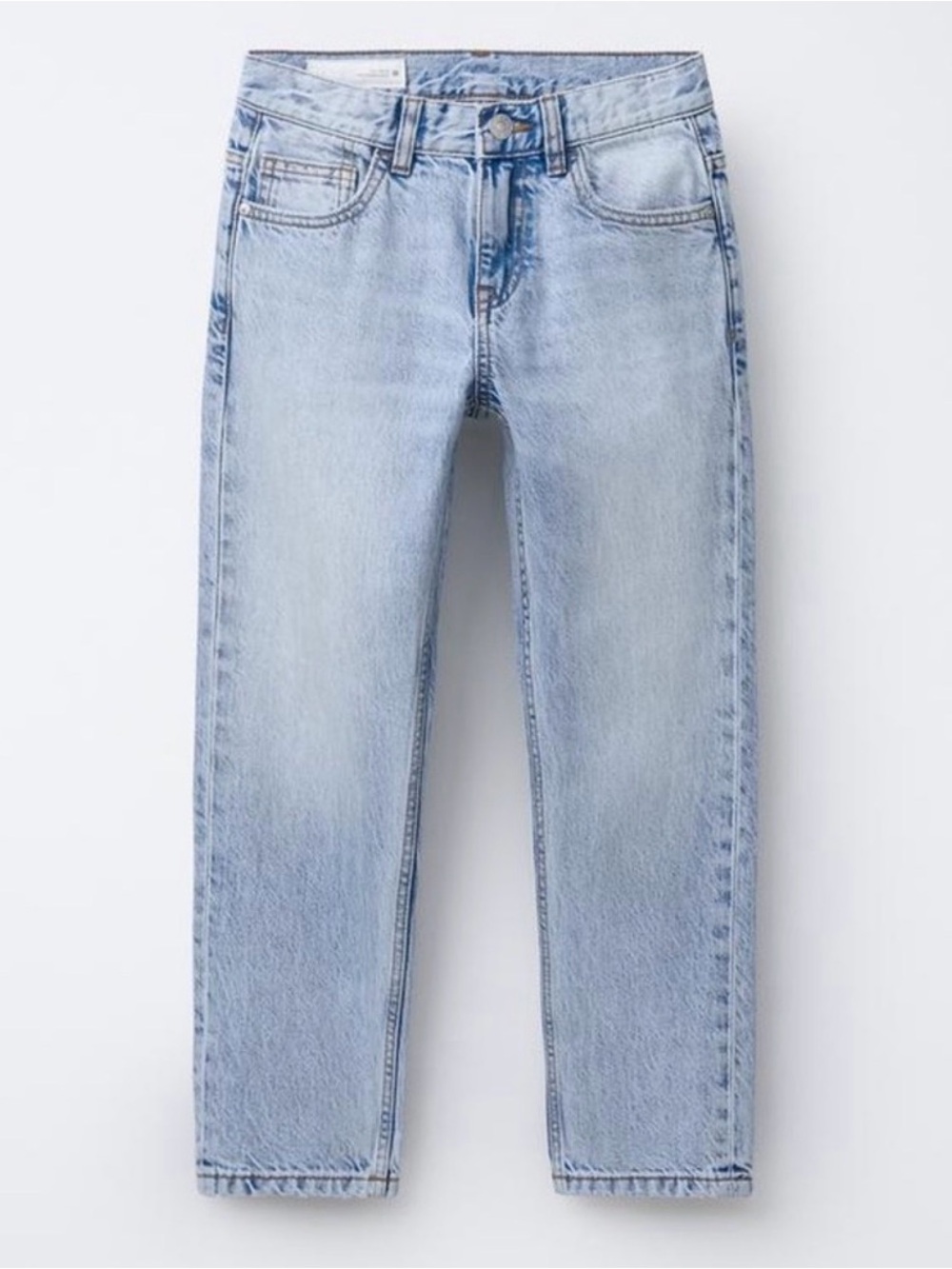 Zara Z1975 Light Wash Straight Leg Jeans Size 4 - Picture 2 of 12
